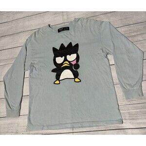 Hello Kitty Badtz-Maru Shirt Womens Small Long Sleeve Oversized Sanrio Forever21